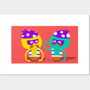 Pirate Pals.  Graphic Artwork Posters and Art